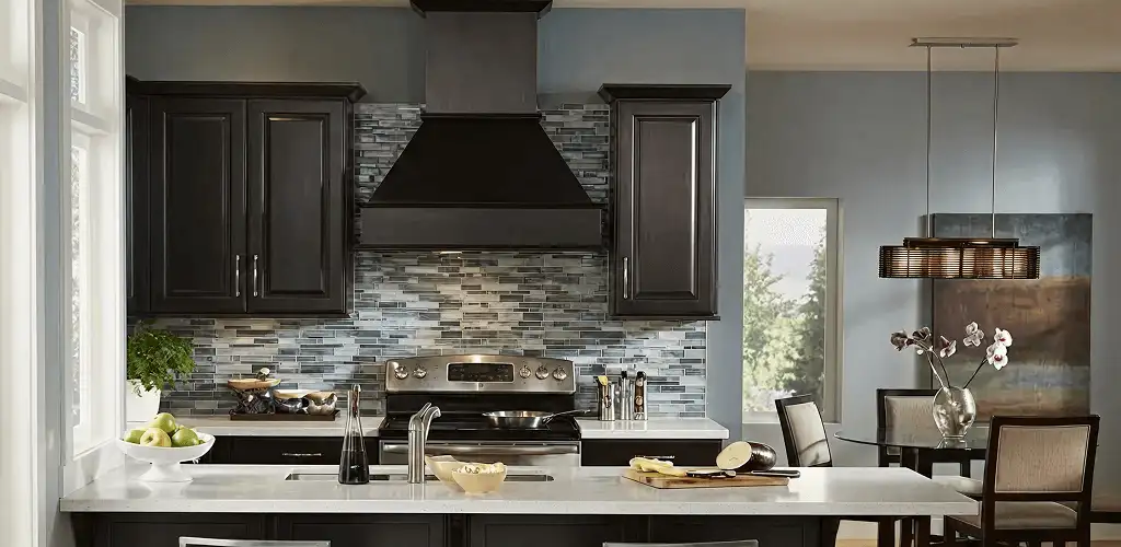 Kitchen cabinet painting and refinishing in a modern kitchen in Denver, CO